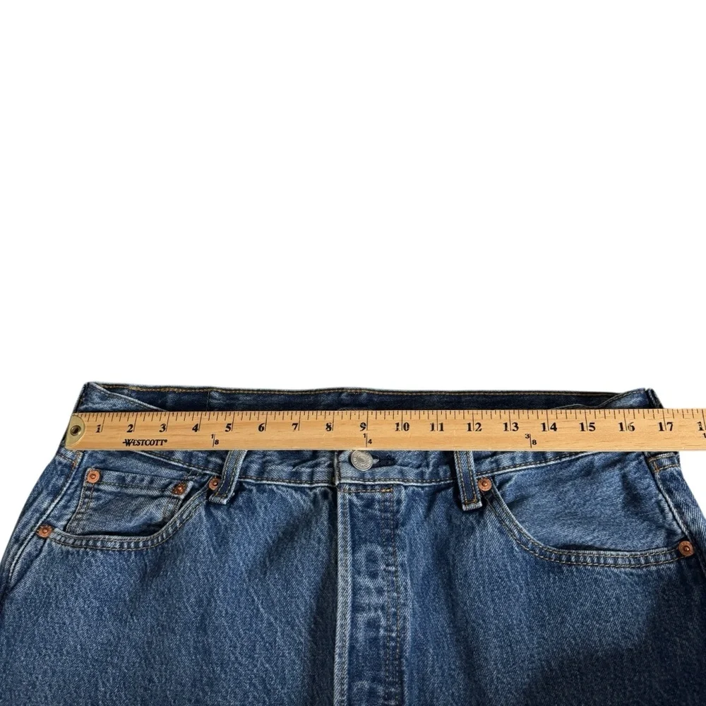 Levi's 501 Original Mid Rise Regular Fit Straight Leg Jeans Denim Pants Men's 36